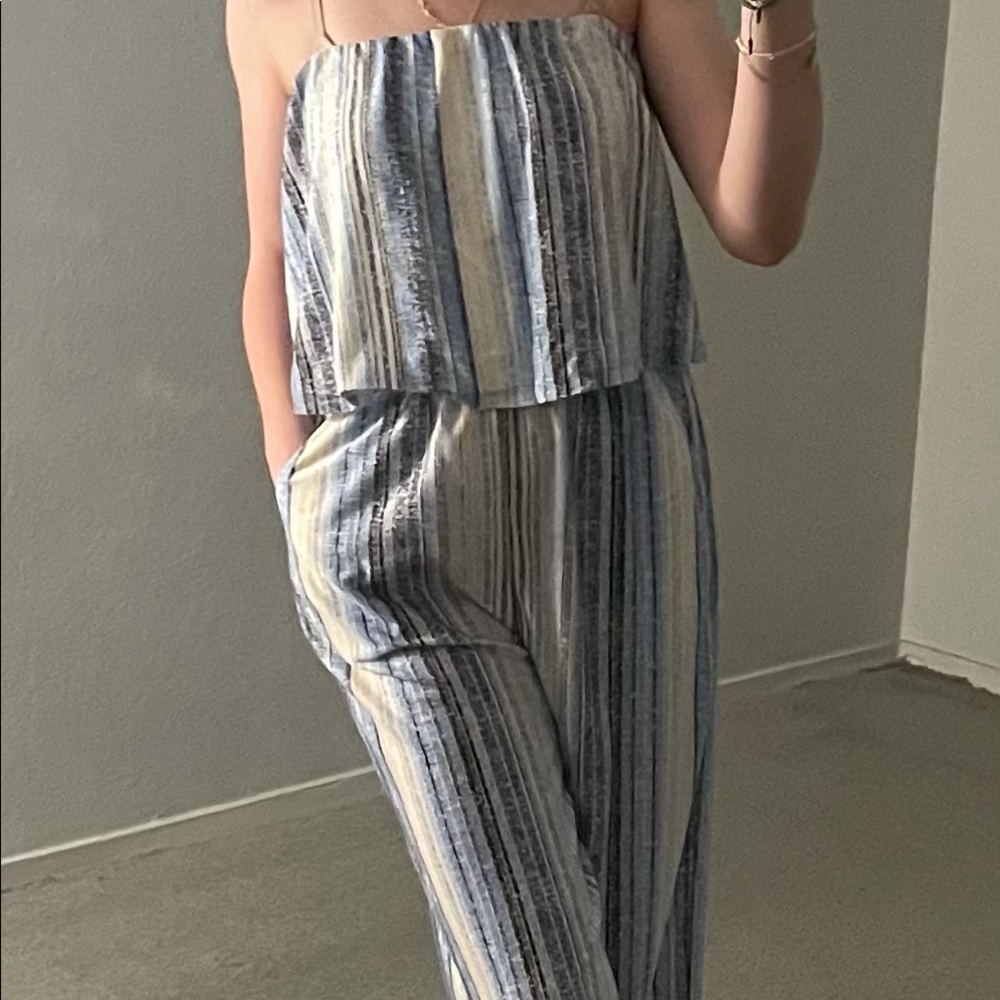 Overall, size M, color gray and black